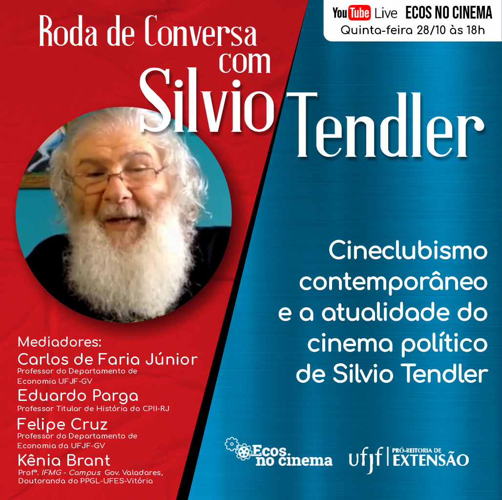 Live com o cineasta Silvio Tendler - 28/10 às 18h