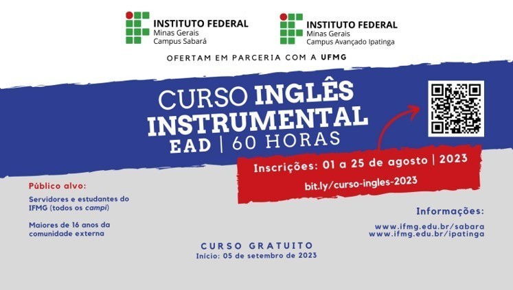 Instituto Federal tem curso de Inglês grátis