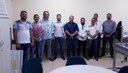 Representantes do Polo de Inovação, diretores da Sema-SEG, professores/pesquisadores e alunos durante a apresentação de conclusão de projeto