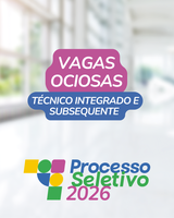 Vagas para ingresso no segundo semestre de 2026 de modo presencial
